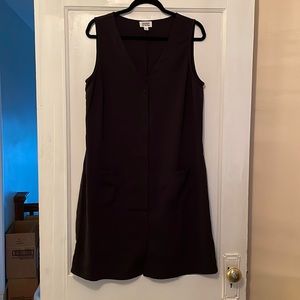 Jacey Duprie Amazon The Drop Black Sleeveless V-neck Dress (Size L)